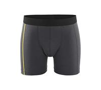Blakläder 184717349835XL Boxer "Xlight" Taille en laine Mérinos Gris Foncé/Jaune, XL