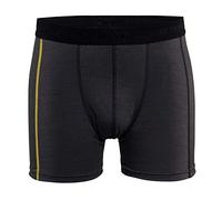 Blakläder 184717349835XXL Boxer "Xlight" Taille en laine Mérinos Gris Foncé/Jaune, XXL