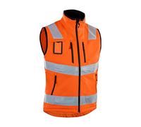 Blakläder Blakläder Gilet de signalisation softshell, orange, Taille unisexe: XL Quantité:1