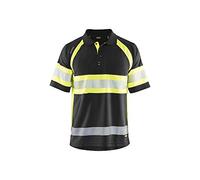 Blakläder 333810519933XS Polo haute visibilité, Noir/Jaune, Taille XS