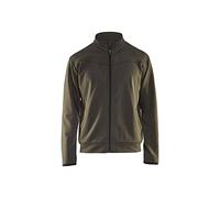 Blakläder 336225264599XXL Sweat zippé, Vert Olive/noir, XXL