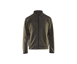 Blakläder 336225264599XXL Sweat zippé, Vert Olive/noir, XXL