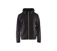 Blakläder 336325269933S Sweat zippé, Noir/jaune, S