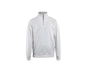 Blakläder 336911581000XS Sweat col Camionneur Taille XS Blanc