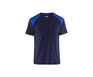 Blakläder 337910428885M T-shirt, Bleu Marine/bleu Roi, M