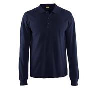 Blakläder 338810508900S Polo Manche Longue Taille S Bleu Marine