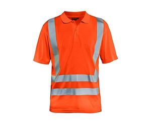 Blakläder 3391101153004XL Polo à manches longues, Taille 4XL, Orange