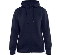 Blaklader 33951048 SWEAT À CAPUCHE POUR FEMME AVEC FERMETURE ÉCLAIR COMPLÈTE, Bleu marine, taille XL