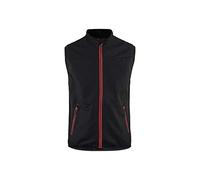 Blakläder 385025169956XS Gilet softshell, Noir/rouge, Taille XS