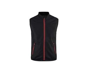 Blakläder 385025169956XS Gilet softshell, Noir/rouge, Taille XS