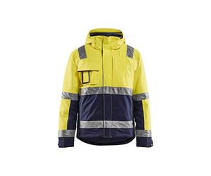 Blakläder 4870198733894XL High Vis Veste hiver classe 3 Taille 4XL Jaune/Marine Bleu