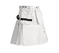 Blakläder 856612101000C46 Artisan Kilt Taille C46 Blanc