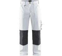 Pantalon peintre Blanc/Gris-Foncé 10911210 - Taille au choix