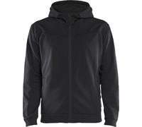 Sweat à capuche noir et gris foncé Blaklader 3363 zippé - 336325269998 XXL