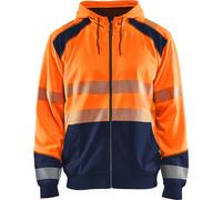 Blaklader 35462528 PULL À CAPUCHE HAUTE VISIBILITÉ, Orange/Bleu marine, taille 4XL