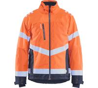 Blaklader 47801977 VESTE D'HIVER HAUTE VISIBILITÉ, Orange/Bleu marine, taille XS