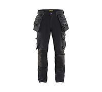 BLÅKLÄDER Blaklader 199816449900D108 X1900 Pantalon de Travail Stretch 4 Directions Noir Taille D108