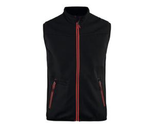 Blakläder Blakläder Gilet Softshell Service Plus, Noir / rouge, Taille unisexe: 2XL Quantité:1