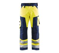 Blakläder Blakläder Pantalon de signalisation, jaune / bleu marine, Taille de confection DE: 50 Quantité:1