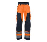 Blakläder Blakläder Pantalon de signalisation, orange / bleu marine, Taille de confection DE: 58 Quantité:1