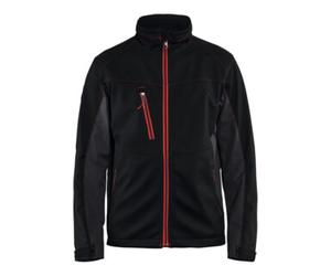 Blakläder Blakläder Veste Softshell Service Plus, Noir / rouge, Taille unisexe: 2XL Quantité:1