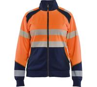 Sweatshirt zippÃ© haute visibilitÃ© femme Blaklader Orange XL