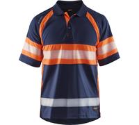 Polo anti-UV haute visibilitÃ© Blaklader Bleu L