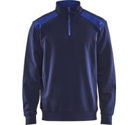 Blåkläder Sweatshirt demi-zip bicolore 33531158 L