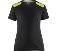 Blaklader 34791042 T-SHIRT DES DAMES, Noir/jaune, taille XS