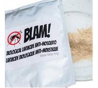 BLAM BTI WP Larvicide anti larves de moustiques 100g pour 200m² à base de BTI. Formule larvicide concentrée.