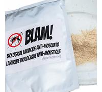 BLAM BTI WP Larvicide anti larves de moustiques pour 200m² à base de BTI. Formule larvicide concentrée. Pour Piscine/Eau Stagnante/Bassin. Bacillus Thuringiensis Israelensis (100g)