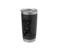 Blame It All On My Roots Bottes de campagne Noir Gobelet isotherme en acier inoxydable double paroi