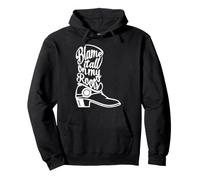 Blame It All on My Roots Bottes Western Blanc Sweat à Capuche