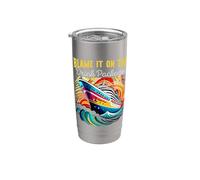 Blame It On The Drink Package Croisiere Ship Vacances Matching Gobelet isotherme en acier inoxydable double paroi