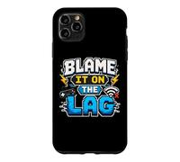 Blame It on The Lag Manette de Jeu Amusante pour Joueur Pixel Art Coque pour iPhone 11 Pro Max