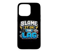 Blame It on The Lag Manette de Jeu Amusante pour Joueur Pixel Art Coque pour iPhone 15 Pro Max