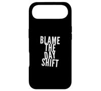 Blame The Day Shift People Funny Night Shift Vibes Only Coque pour iPhone Air