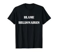 Blâmez Les milliardaires T-Shirt Graphique avec Valeur, Homme, Noir, L