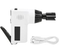 (Blanc) 1 pièce enrouleur de guitare électrique sans fil enrouleur universel d'instrument perceuse de guitare avec batterie rechargeable 800mAh intégrée avec câble USB