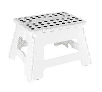 Blanc 31.5 x 25.5 X 22 cm VENTEO Marche Pied Pliable 25 cm Tabouret Pliant Antidérapant