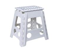 Blanc 32x29x22 cm VENTEO | Marche pied Pliable 32 cm | Plateforme Stable Antidérapante Compacte | Accès Pratique en Hauteur