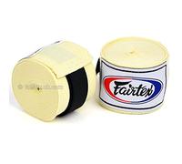 Blanc 4.5 m stretch Fairtex Muay Thai Main Wraps, blanc