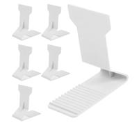 Blanc 6 Pièces Support Anti-basculement Magnétique en Plastique | Organisation Sûre des Articles en Sachet, Placement Facile, Vitrines de Supérette et Comptoirs