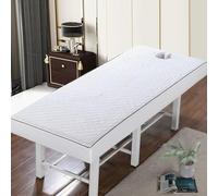 Blanc,70x185cm/2.2x6ft,Couvre-Lit De Massage Avec Trou De Visage, Couverture De Feuille De Lit De Massage Beauté Masage Couvre Élastique Pour 80 Cm Ou Moins Lit De Beauté