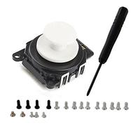 Blanc analogique 3d Button Joystick Stick Interrupteur à bascule avec capuchon pour Sony PSP 2000 2001 + 19 Vis + outil
