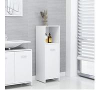 (Blanc)Armoire de rangement Contemporain - SIGNOR - Meuble de salle de bain Blanc 30x30x95 cm bois ingénierie 186410