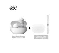 (Blanc avec étui stylo) Casque sans fil HT07 ANC Écouteurs TWS antibruit 40 dB 6 micros Appel HD AI Bluetooth