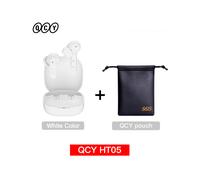 (Blanc avec sac) Casque sans fil HT05 ANC 40 dB antibruit Bluetooth 5.2 6 micro ENC HD appel TWS Écouteurs et