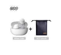 (Blanc avec sac) Casque sans fil HT07 ANC 40 dB antibruit TWS intra-auriculaire 6 micro AI HD appel Bluetooth