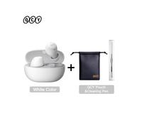 (Blanc avec stylo de poche) Casque sans fil HT07 ANC Écouteurs TWS à réduction de bruit 40 dB 6 micros Appels